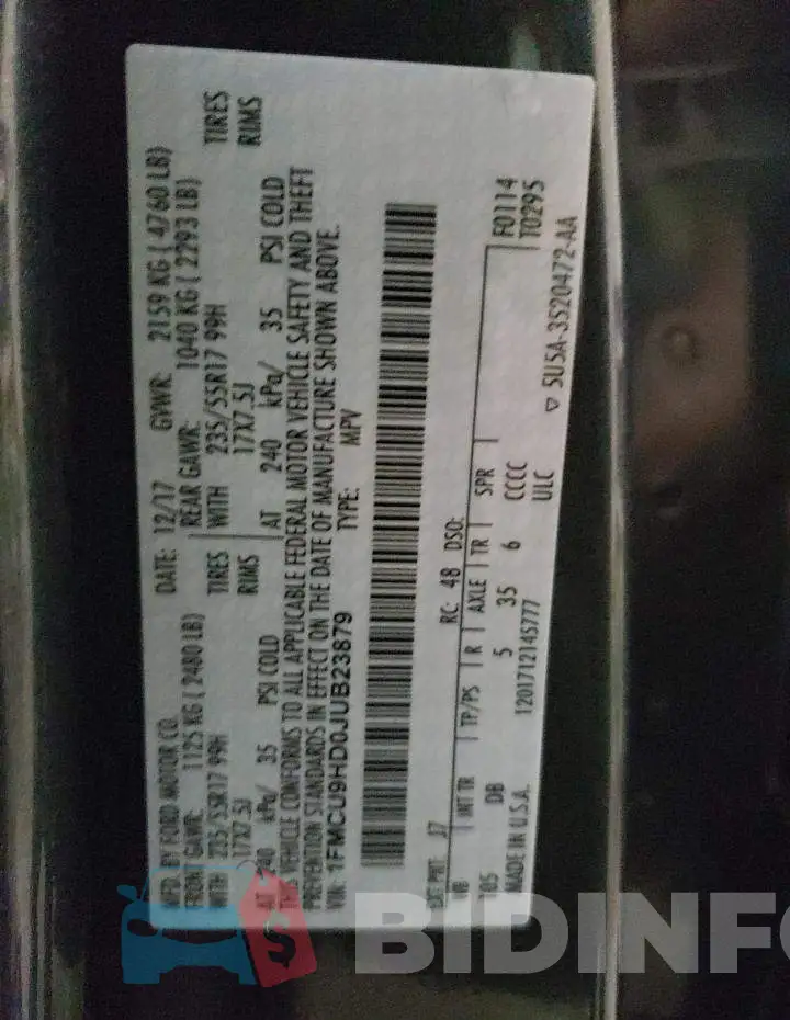 1FMCU9HD0JUB23879 Photo# 10