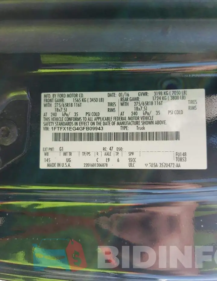 1FTFX1EG4GFB09943 Photo# 10