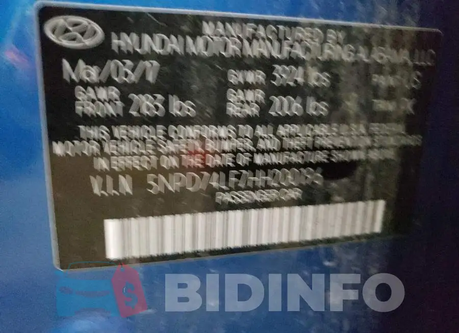 5NPD74LF7HH200196 Photo# 10
