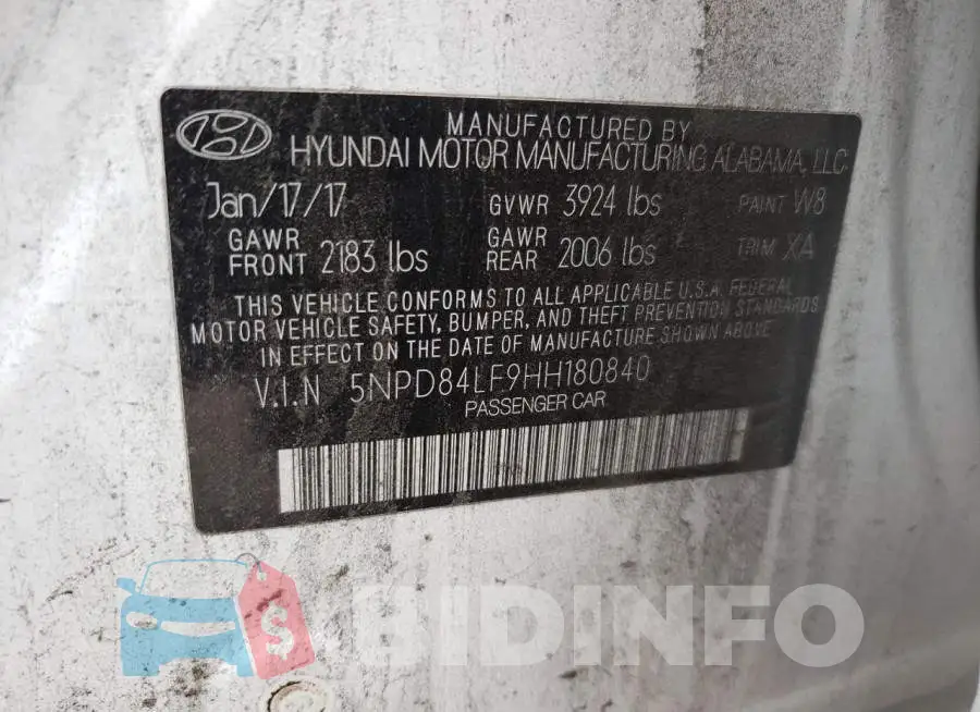 5NPD84LF9HH180840 Photo# 10