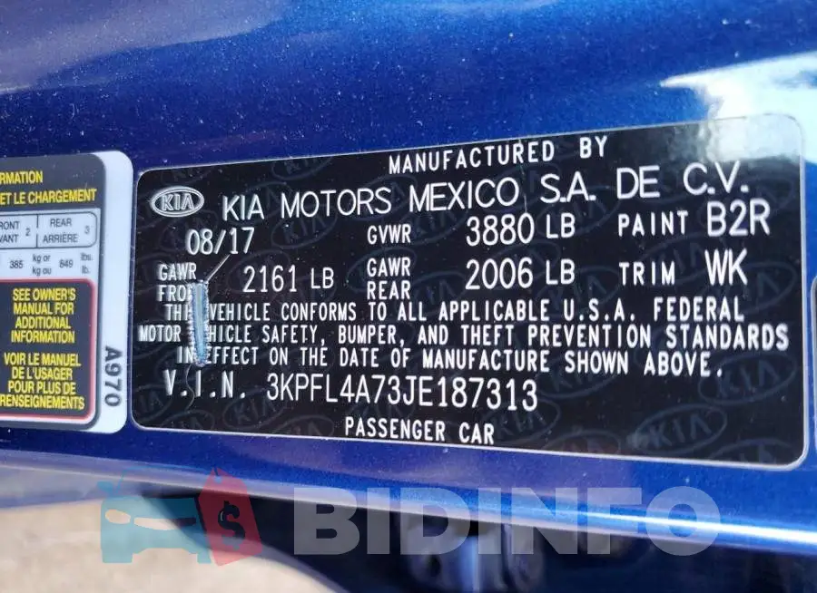 3KPFL4A73JE187313 Photo# 10