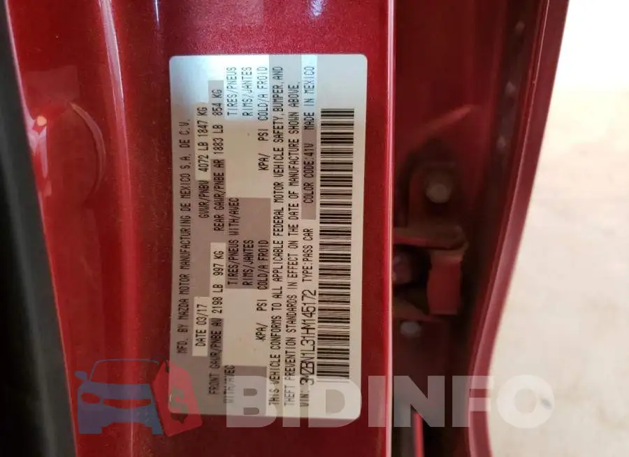 3MZBN1L31HM145172 Photo# 10