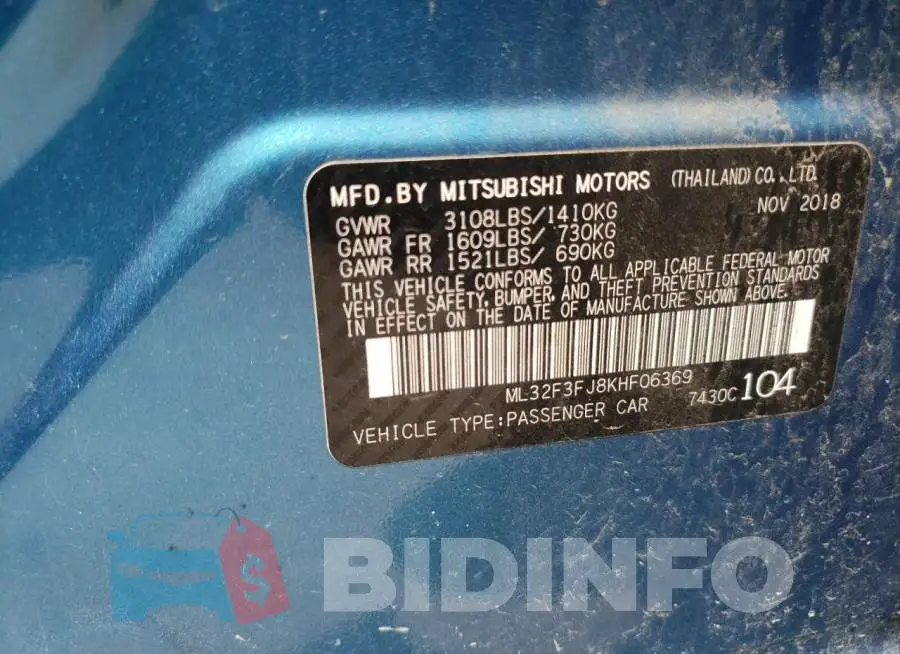 ML32F3FJ8KHF06369 Photo# 10