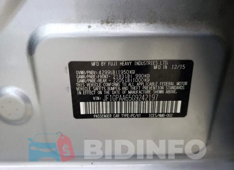 JF1GPAA65G9242197 Photo# 10