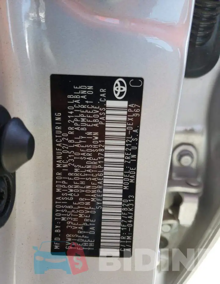 5YFEPRAE6LP117821 Photo# 10