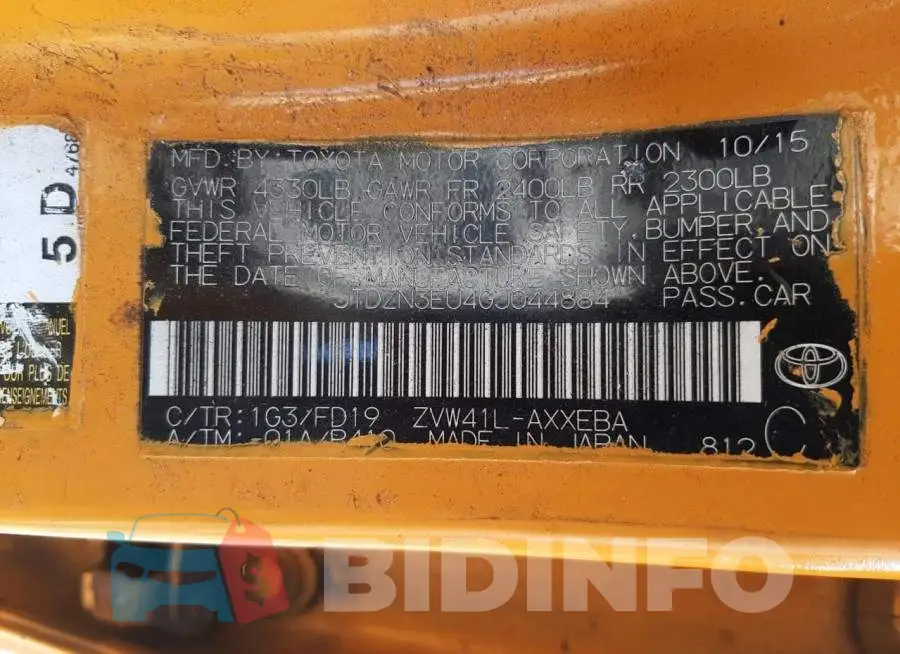 JTDZN3EU4GJ044884 Photo# 10