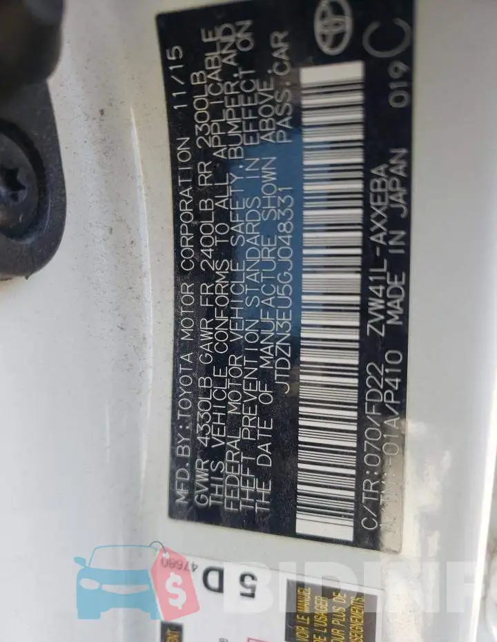 JTDZN3EU5GJ048331 Photo# 10