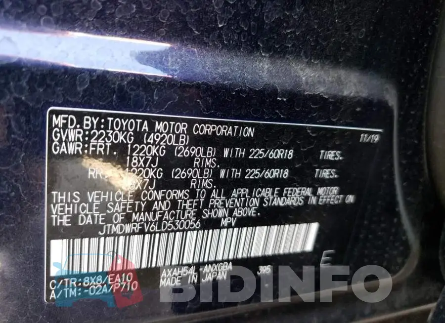 JTMDWRFV6LD530056 Photo# 10