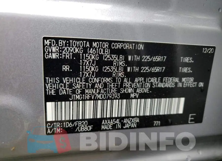 JTMG1RFV7MD079393 Photo# 10