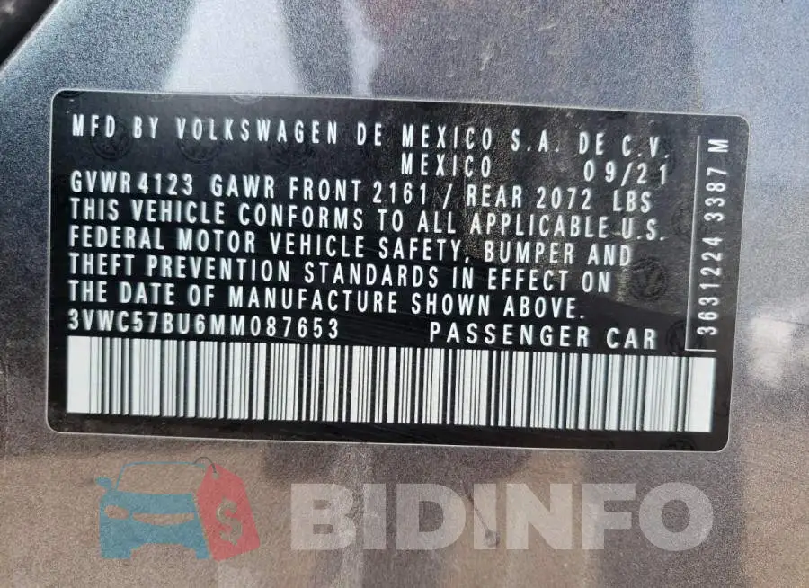 3VWC57BU6MM087653 Photo# 10