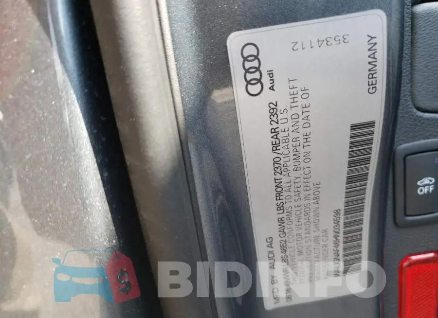 WAUGNAF46HN034598 Photo# 10