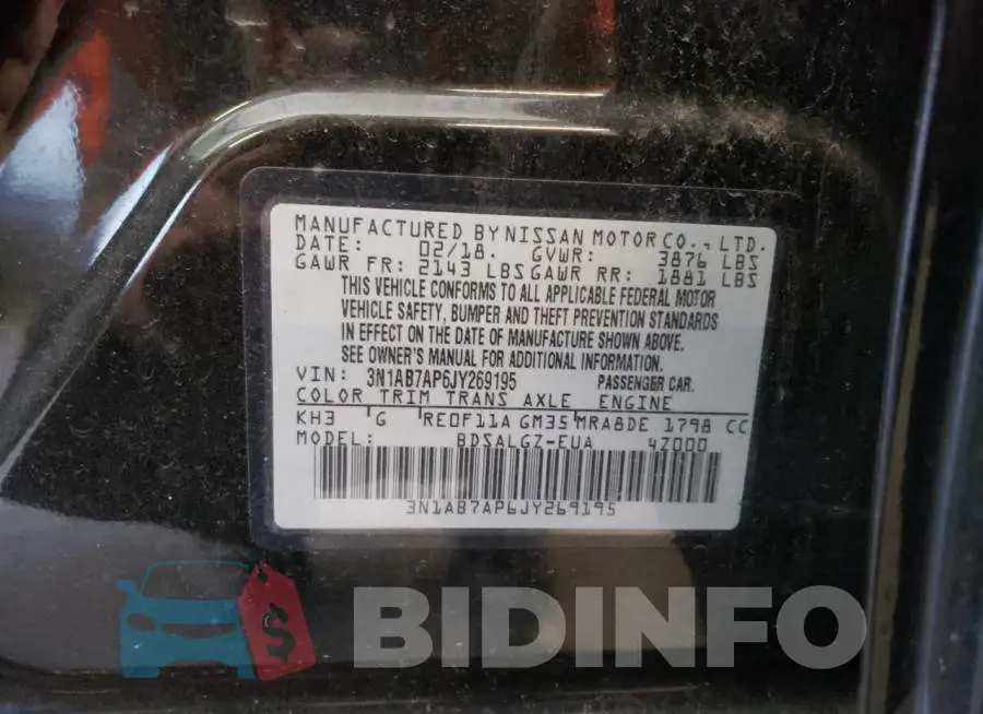 3N1AB7AP6JY269195 Photo# 10