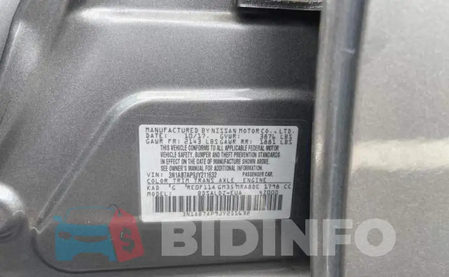 3N1AB7AP9JY211632 Photo# 10