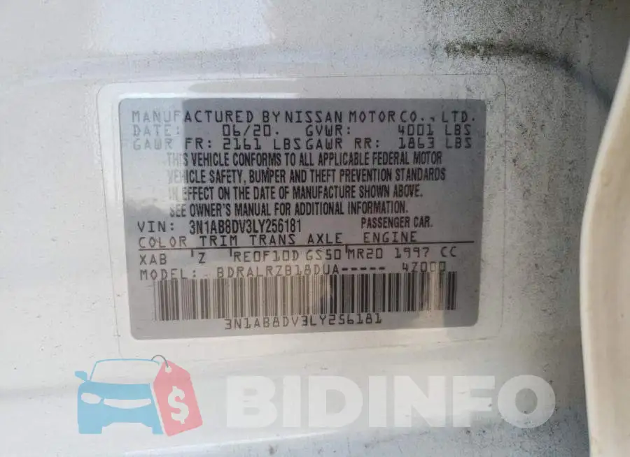 3N1AB8DV3LY256181 Photo# 10