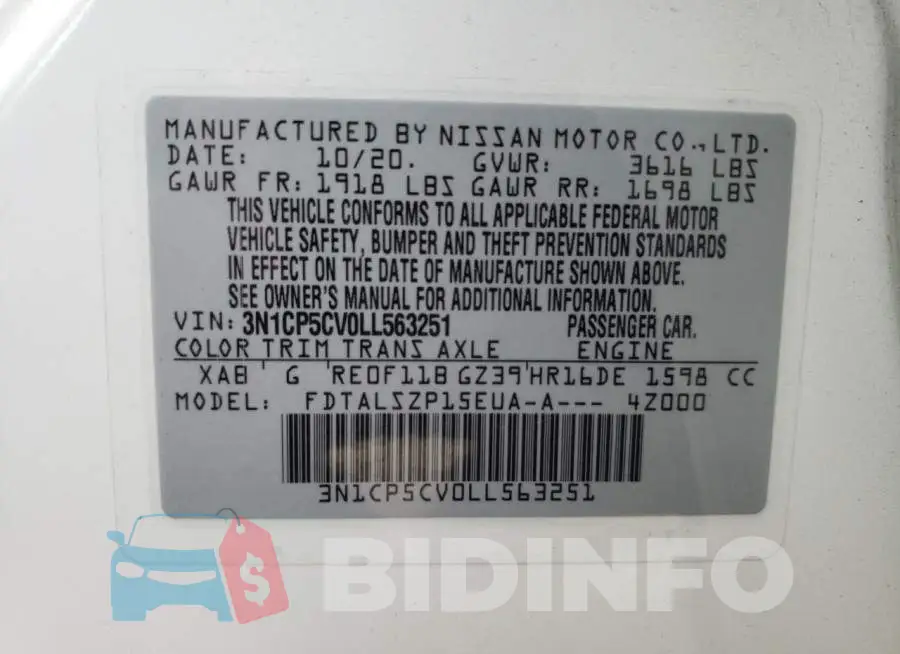 3N1CP5CV0LL563251 Photo# 10