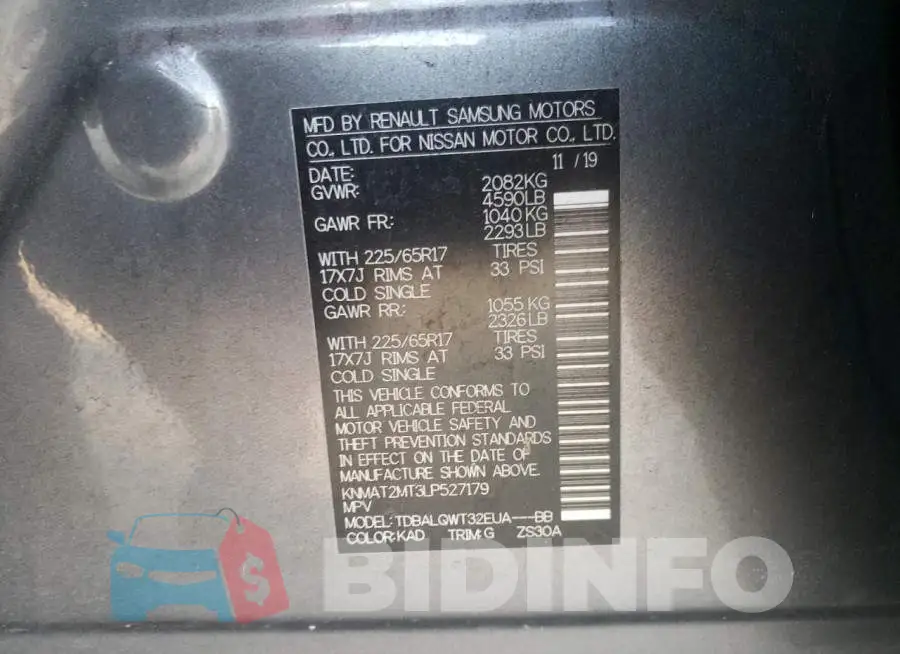 KNMAT2MT3LP527179 Photo# 10