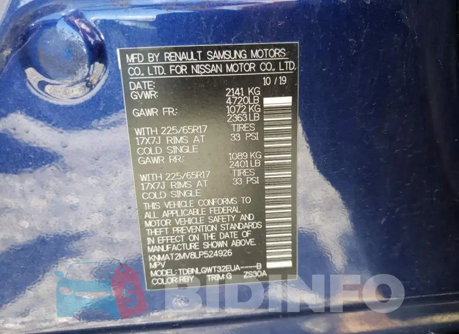 KNMAT2MV8LP524926 Photo# 10