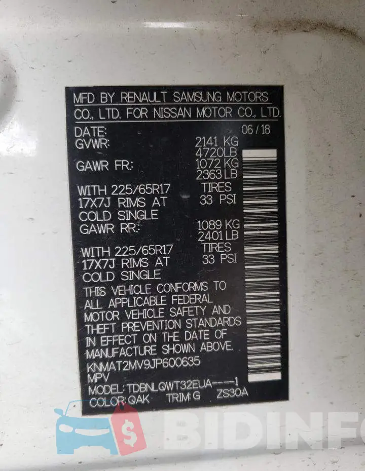 KNMAT2MV9JP600635 Photo# 10