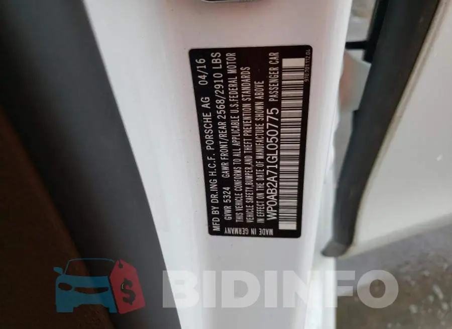 WP0AB2A71GL050775 Photo# 10