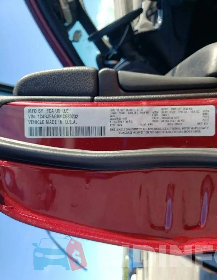 1C4RJEAG8MC680232 Photo# 10