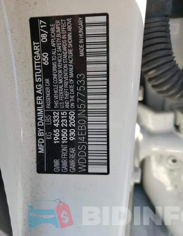 WDDSJ4EB0JN577533 Photo# 10