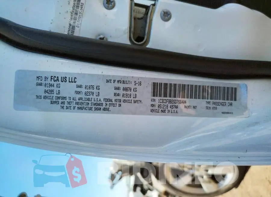1C3CDFBB2GD766404 Photo# 10