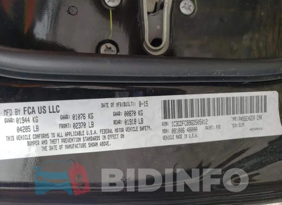 1C3CDFCB9GD505012 Photo# 10
