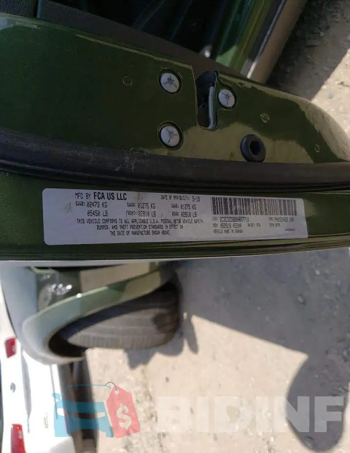 2C3CDZC92KH667719 Photo# 10