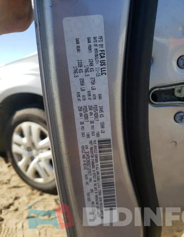 3C4PDCAB3GT167017 Photo# 10