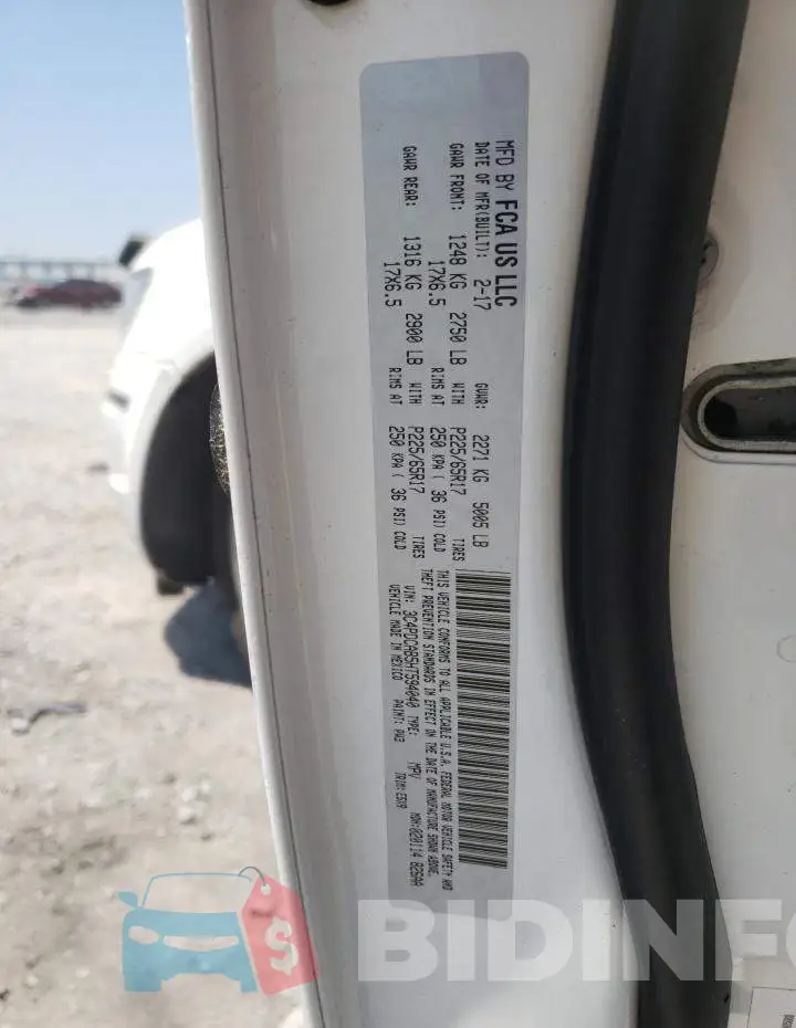 3C4PDCAB5HT594040 Photo# 10