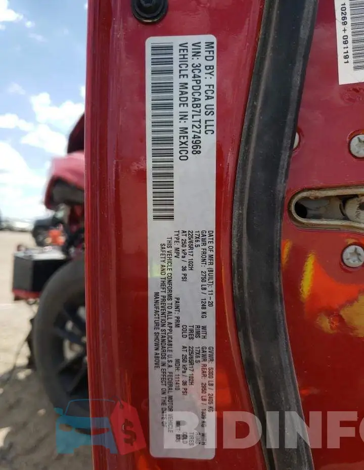 3C4PDCAB7LT274968 Photo# 10