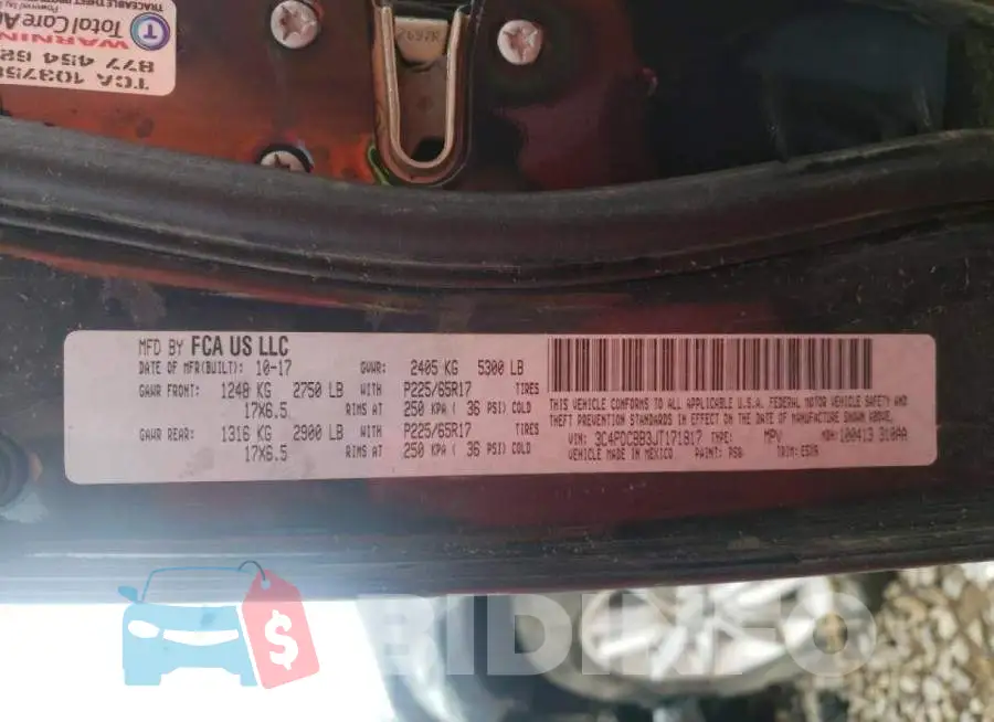3C4PDCBB3JT171817 Photo# 10