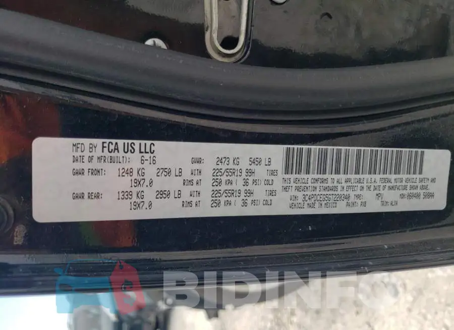 3C4PDCEG5GT220340 Photo# 10