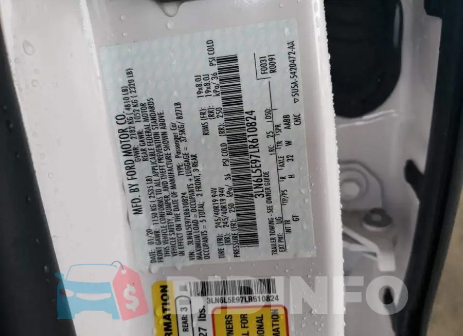 3LN6L5E97LR610824 Photo# 10