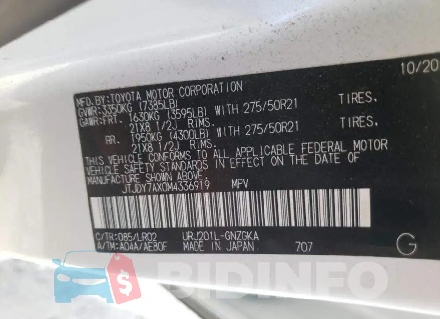 JTJDY7AX0M4336919 Photo# 10