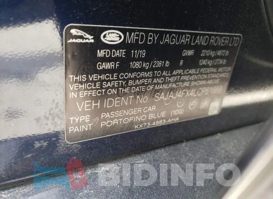 SAJAJ4FX4LCP61888 Photo# 10