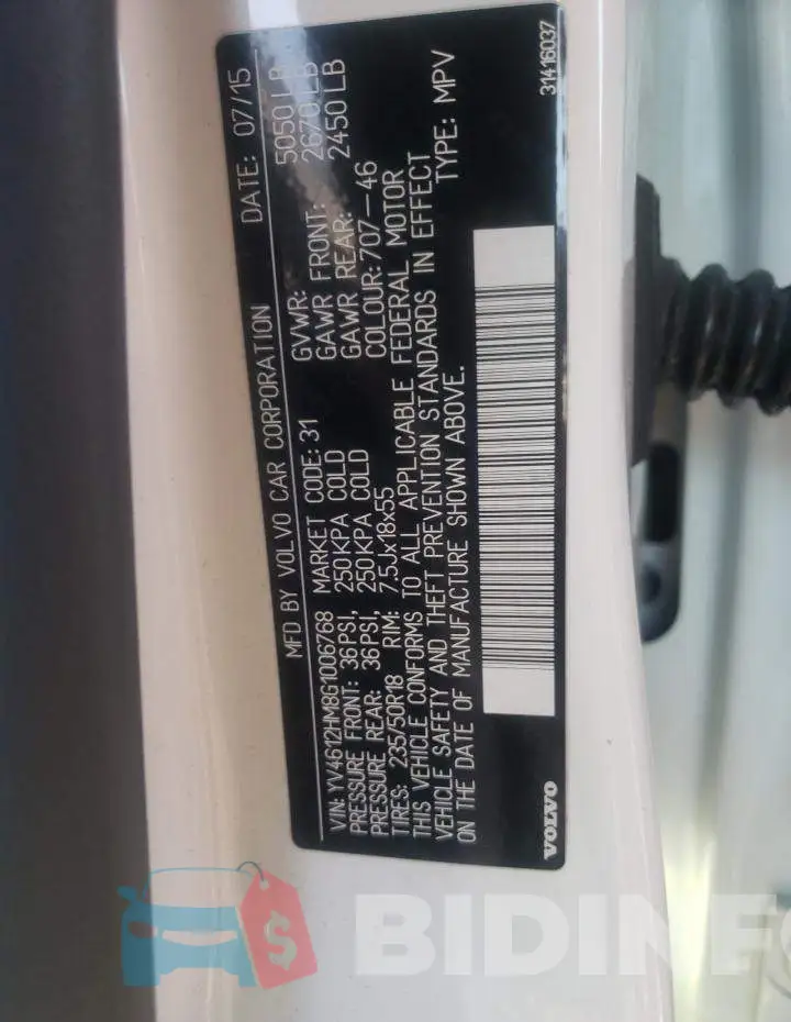 YV4612HM8G1006768 Photo# 10