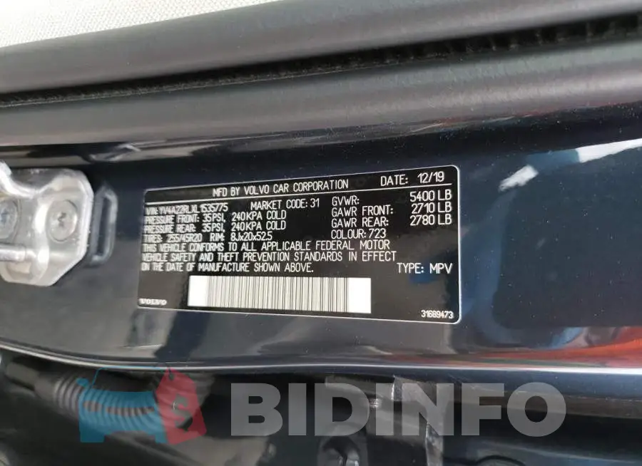 YV4A22RLXL1535775 Photo# 10