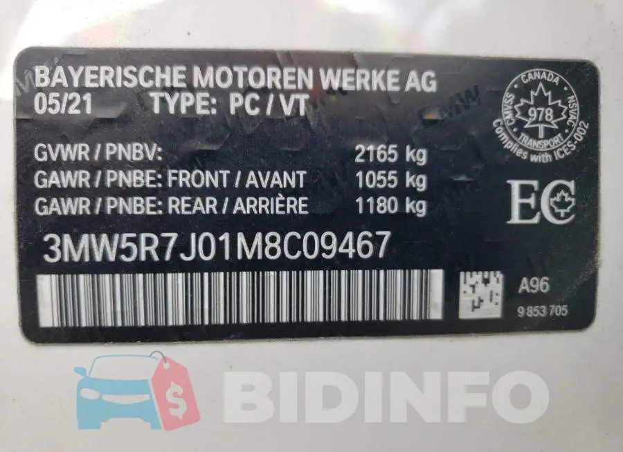 3MW5R7J01M8C09467 Photo# 10