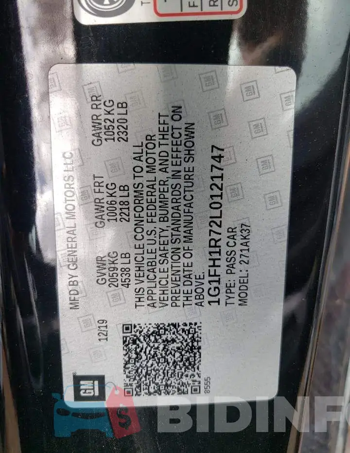 1G1FH1R72L0121747 Photo# 10