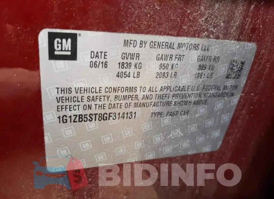 1G1ZB5ST8GF314131 Photo# 10