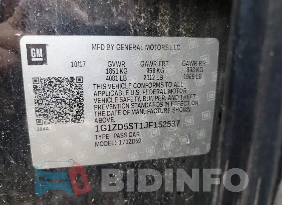 1G1ZD5ST1JF152537 Photo# 10
