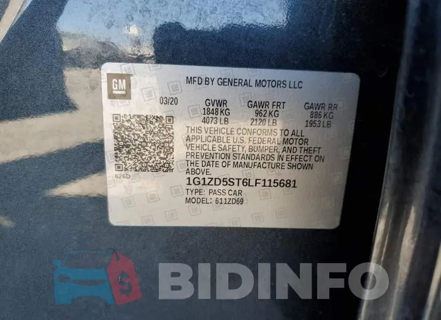 1G1ZD5ST6LF115681 Photo# 10