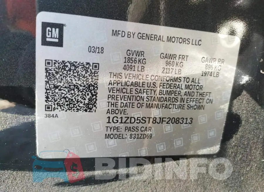1G1ZD5ST8JF208313 Photo# 10