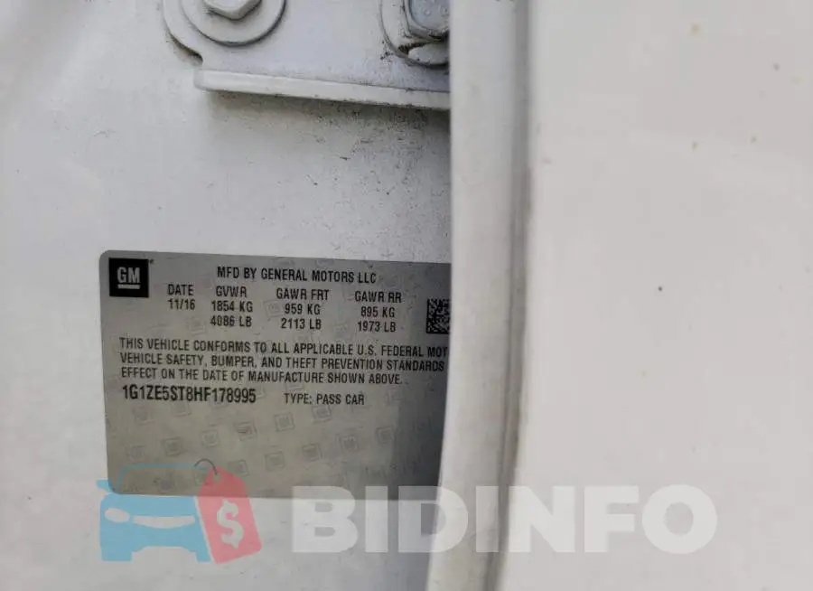 1G1ZE5ST8HF178995 Photo# 10