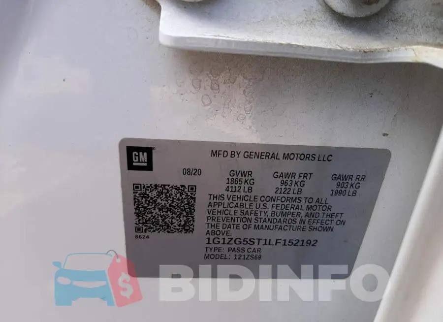 1G1ZG5ST1LF152192 Photo# 10