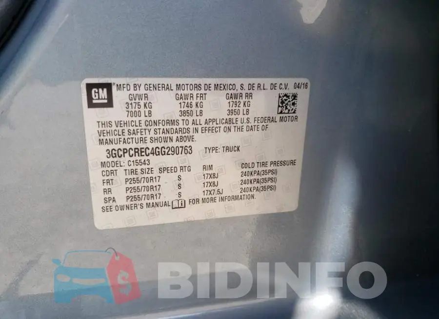 3GCPCREC4GG290763 Photo# 10