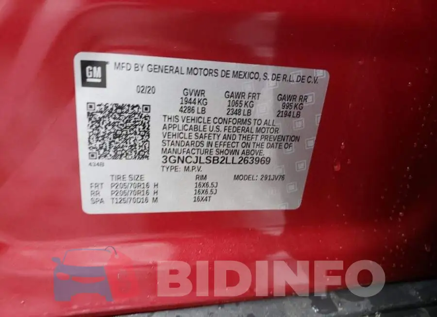 3GNCJLSB2LL263969 Photo# 10