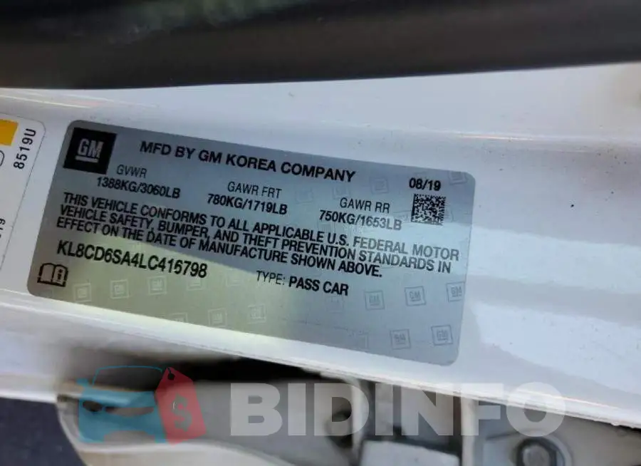 KL8CD6SA4LC416798 Photo# 10