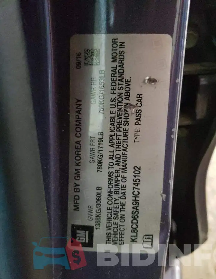 KL8CD6SA9HC745102 Photo# 10